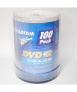 Fujifilm 100 Pack DVD+R 4.7 GB 120 Min Blank Recordable Disk Video Data ... - £19.27 GBP