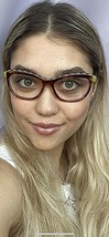 New ALAIN MIKLI AR9020 0417 54mm Cats Eye Women&#39;s Eyeglasses Frame Italy - $169.99
