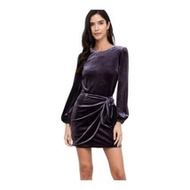 Yumi Kim Purple Velvet Tie Waist Dress New - £55.49 GBP