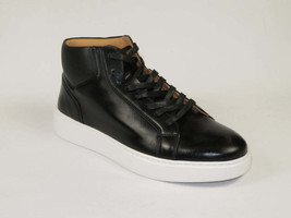 Men&#39;s Santino Luciano Ankle High Top Comfort Sneaker Dress Boot S-2452 Black - £55.94 GBP