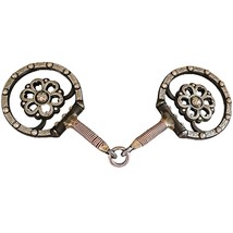Gist Design Classic Equine German Silver Clover Center Copper Ring Snaffle Bit - £188.78 GBP