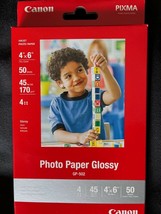 Canon Photo Paper Glossy 4&quot; X 6&quot; GP502 1 Boxes (50 Sheets) (NEW) Japan - £3.12 GBP