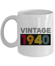 Vintage 1940 Coffee Mug 11oz 85th Birthday Cup Gift 85 Years Old For Men... - £13.57 GBP