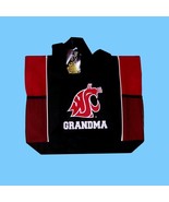 Washington State University Grandma Tote Bag WSU Cougars Zippered Closure - $19.75