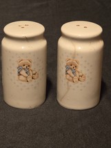 Vintage Teddy Bears Salt &amp; Pepper Shaker Set - Farmhouse Country Stuffed... - £5.64 GBP