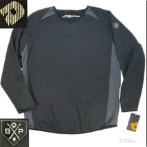 DeMarini Fleece Lined Stretch Over Shirt Mens M Black BP Batting Practic... - $25.08