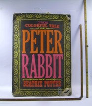 Colorful Tale Peter Rabbit 1968 Giant Coloring Bk Vintage Posters Rare Folio Art - £114.47 GBP