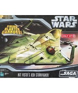 Star Wars Saga Collection Kit Fisto Clone Wars Jedi Starfighter  - $1,256.41 MXN