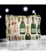 French Champagne Printed Cosmetic Pouch for New Years Eve - Versatile Cl... - $7.95