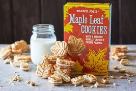 2 Packs Trader Joe&#39;s Maple Leaf Cookies 11.4 oz Each Pack (2 day shipping) - £15.82 GBP