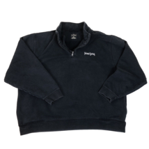 LL Bean Poland Springs Employee 1/4 Zip Fleece Blue Sweatshirt Mens Size... - £38.87 GBP