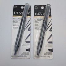 LOT OF 2 Revlon Colorstay 2 in 1 Angled Kajal Waterproof Eyeliner #104 GRAPHITE - £9.38 GBP