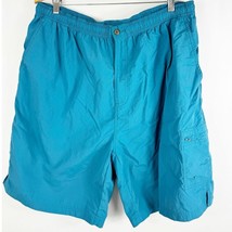 Tommy Bahama Mens Teal Blue Swim Trunks  Shorts Mesh Lined XXL - $29.70