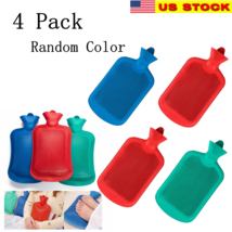 4x Rubber Heat Water Bag Hot Cold Warmer Relaxing Bottle Therapy Winter Thick - £23.73 GBP