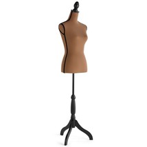 Female Mannequin Torso With Stand, Height Adjustable Dress Form With Tri... - $137.99