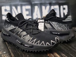 Adidas x Neighborhood NMD_S1 Knit Black/White Running Shoes ID4854 Men 10.5 - $111.27