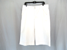 Gloria Vanderbilt pants cropped Capri Size 14 off white wide leg inseam 19&quot; - $13.67