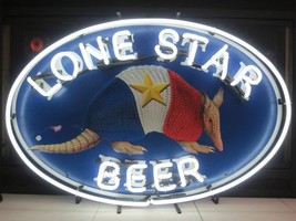 New Lone Star Beer Neon National Beer of Texas Neon Sign 24&quot;x16&quot; - £207.82 GBP