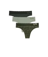 Kindly Women&#39;s Seamless Thong 3 pack Mixed Green Leopard Size XS 0/2 - €9,97 EUR