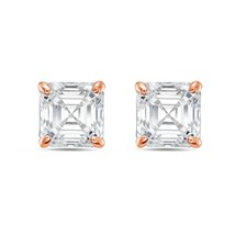 Diana M Jewels 10.00 Cts Lab Grown Asscher Cut Stud Earrings Size One Size - $4,651.02