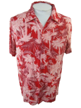 Bermuda Casuals Haband Men Hawaiian ALOHA shirt pit to pit 23.5 L floral camp  - £14.00 GBP