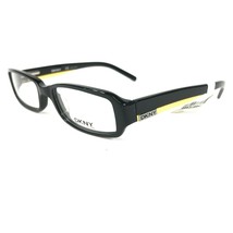 DKNY Eyeglasses Frames DY4537 3001 Black Yellow Rectangular Full Rim 49-17-135 - £33.46 GBP