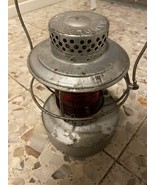 HANDLAND ST LOUIS USA RAILROAD  Ribbed Red GLOBE, LANTERN - $2,580.92 MXN