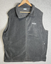 Columbia Fleece Vest Men&#39;s Size 2XT Grey - £15.71 GBP
