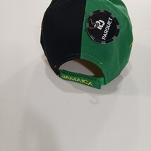 Parquet Jamaica Flag Men's Back Strap Yellow/Green Baseball Cap Hat image 11