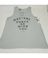 Star Wars The Last Jedi May The Force Be With You Juniors Tank Top XL NWT - £11.58 GBP
