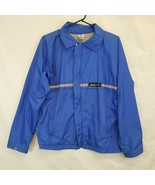 Vtg Adidas USA Made Blue Reflective Nylon Running Jacket Sz M Goretex? Rain - £111.26 GBP