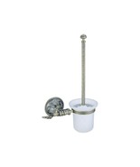 Antique brass clour bathroom luxury flowers toilet Brush holder - $89.63 CAD