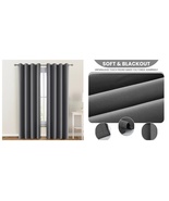 Blackout Curtain Room Darkening Window Curtains Insulated Thermal Gromme... - $47.99+