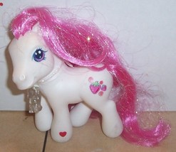 2003 My Little Pony Strawberry Swirl G3 MLP Hasbro White Pink - £11.59 GBP