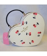 Kate Spade Love Shack Dancing Cherries Saffiano Heart Crossbody Bag - £158.57 GBP