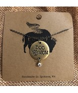 Buffalo Girls Dog Mom Hand Stamped Necklace  - £15.63 GBP