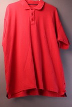 West Marine Mens solid color Red Polo 3 Button Size XL  Short Sleeve 2045 - £11.03 GBP