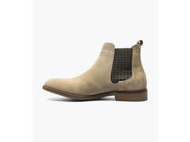 Men's Stacy Adams Gabriel Plain Toe Chelsea Boot Sand Suede Dressy 25625-269 image 6