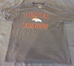 NFL DENVER BRONCOS FOOTBALL PRO LINE TEAM GRAY SHORT SLEEVE CREWNECK T S... - £17.07 GBP