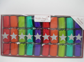 Robin Reed Set of 10 Party Favor Crackers Celebration Rainbow Star Hat Joke Gift - £22.54 GBP