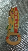 Hooters Girl With a Surfboard At The Beach bottle opener fridge magnet - $25.00