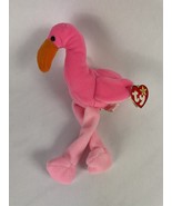 TY 1995 Pinky the Pink Flamingo Beanie Baby w/ Tag Collectible Plush Stu... - £15.71 GBP