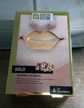 1 Box of 4 Global beauty care gold hydrogel lip mask, Lip Treatment-NEW-... - $13.74