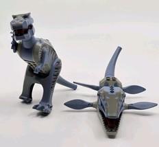 Lego 2001 Dinosaurs 6720 + 6721 Tyrannosaurus Rex &amp; Mosasaurus NOT Compl... - $49.49