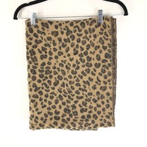 BP Womens Scarf Infinity Leopard Print Soft Brown Beige 33x26 - £7.80 GBP