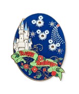 Walt Disney World Cinderella Castle Pin: Happy Holidays Mickey Fireworks - £31.85 GBP