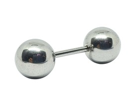 Barbell Bar 14g 1.6mm 316L Large 10mm Ball Earring PA VHP Nipple Heavy Piercing - £12.87 GBP