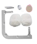 HiBD Kitchen Sink Triangle Tri-Holder Strainer Gray Rack 100PCS Mesh Bags - €13,49 EUR