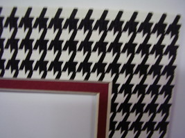 Picture Mat 11x14 for 8x10 Photo Houndstooth University Alabama Crimson ... - £7.96 GBP