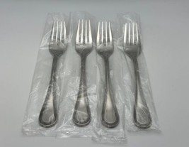 Set of 4 Towle 18/8 Stainless Steel BEADED ANTIQUE Salad Forks - $109.99